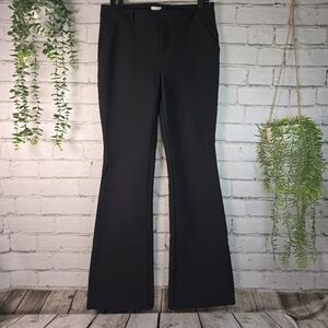 ECRU BLACK FLARED LEG DRESS PANTS TROUSERS HIGH END  WOMENS SIZE 8 EUC